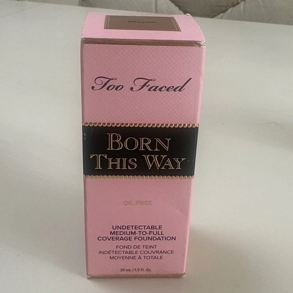 🆕 TOO FACED Born This Way Undetectable Medium Coverage Foundation MAPLE NIB